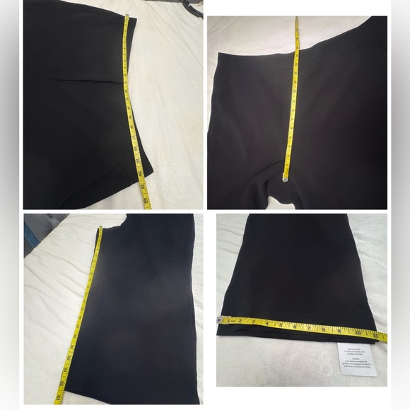 M.M. Lafleur Black Wide-Leg Cropped Pants High Rise Size 2X - Picture 13 of 14